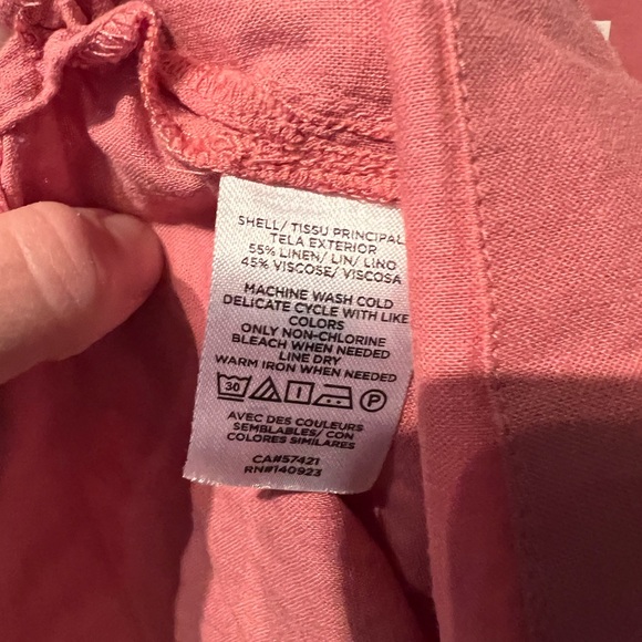 Loft Rose Pajama top Large NWT - Picture 4 of 4